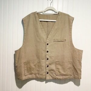 Kemington Express Tan Twill Vest Mens XXL